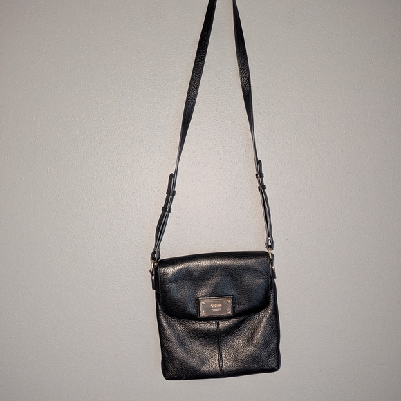Dkny Handbags - DKNY Black Pebble Leather Crossbody Bag